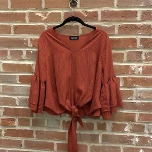 Tie Quarter Sleeve Top